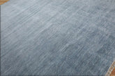 10' x14'  Blue Gray Color Hand Knotted Persian Wool and Silk Modern & Contemporary Oriental Area Rug